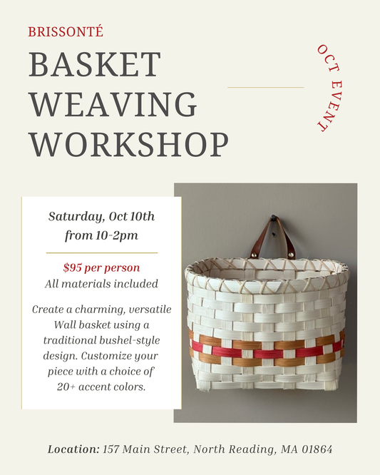 Basket Weaving Workshop 10/10 - Wall Basket