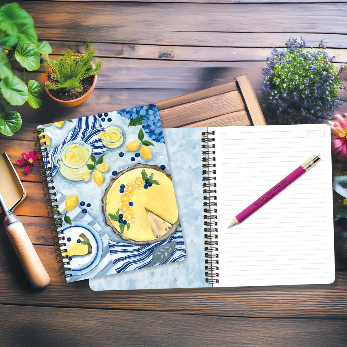 Spiral Medium Notebook - Summer Picnic