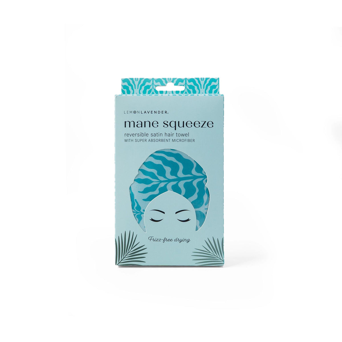 Reversible Satin Hair Towel - Teal