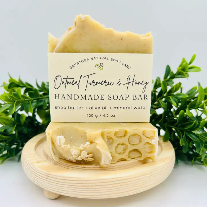 Vegan Cold Process Soap - Oatmeal Turmeric & Honey