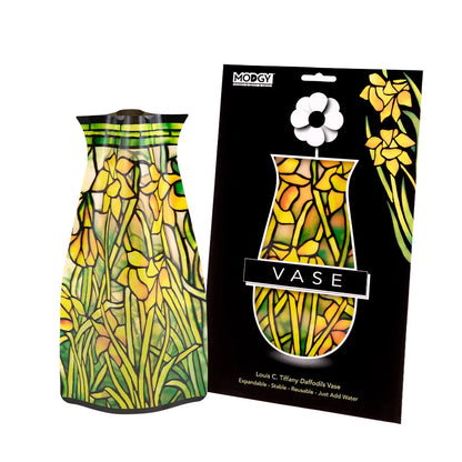 Expandable Flower Vase - Louis C. Tiffany Daffodils