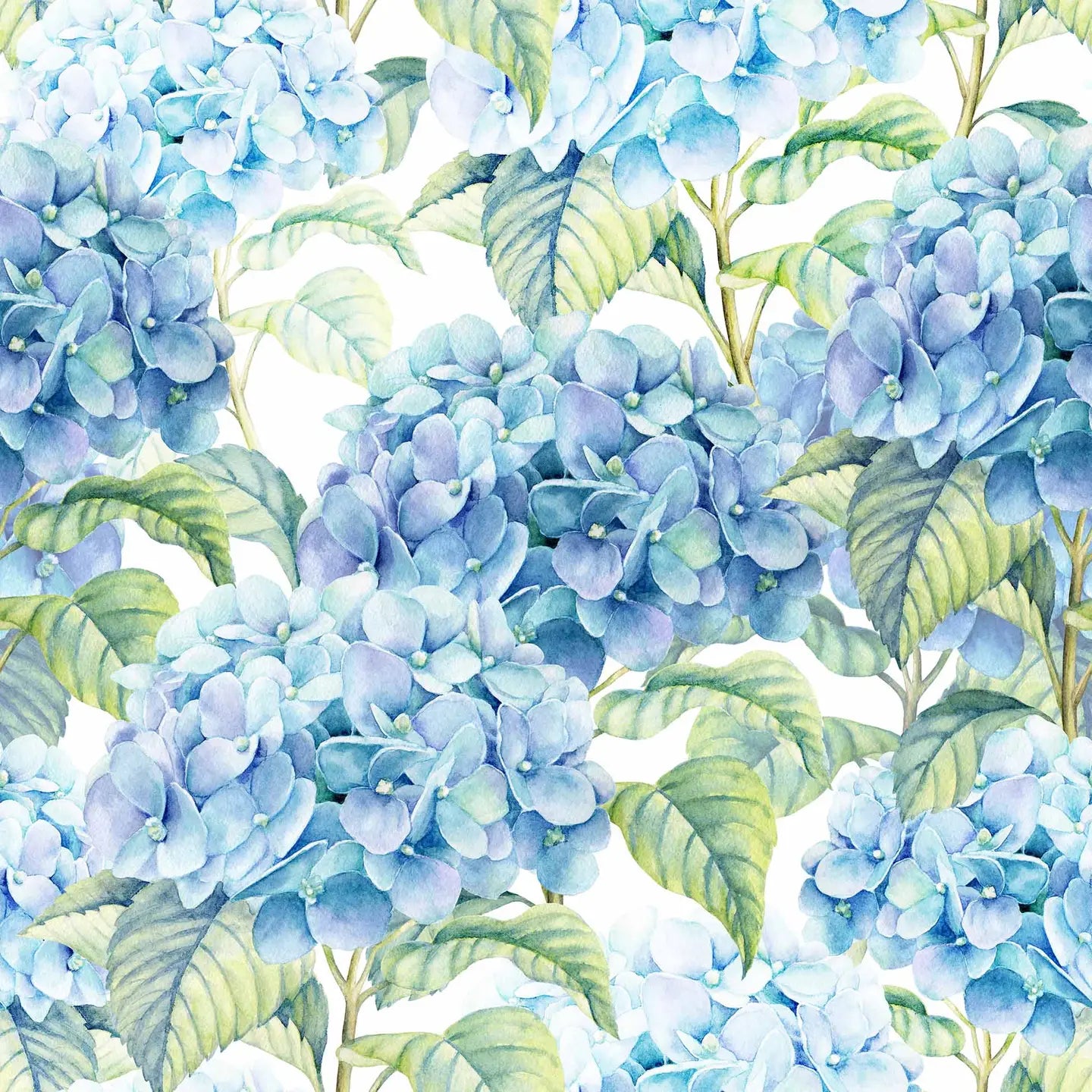 Lunch Napkins - Blue Hydrangea