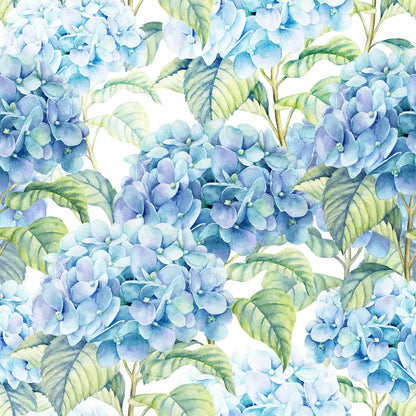 Lunch Napkins - Blue Hydrangea