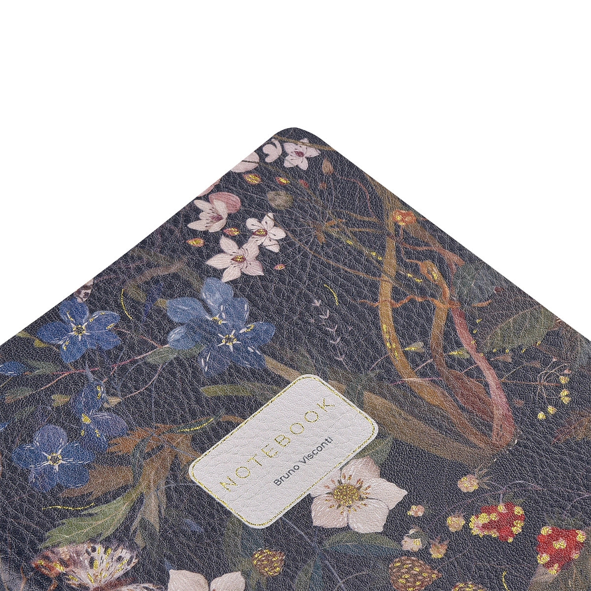 Vegan Leather Notebook 6x8 - Forest Flowers