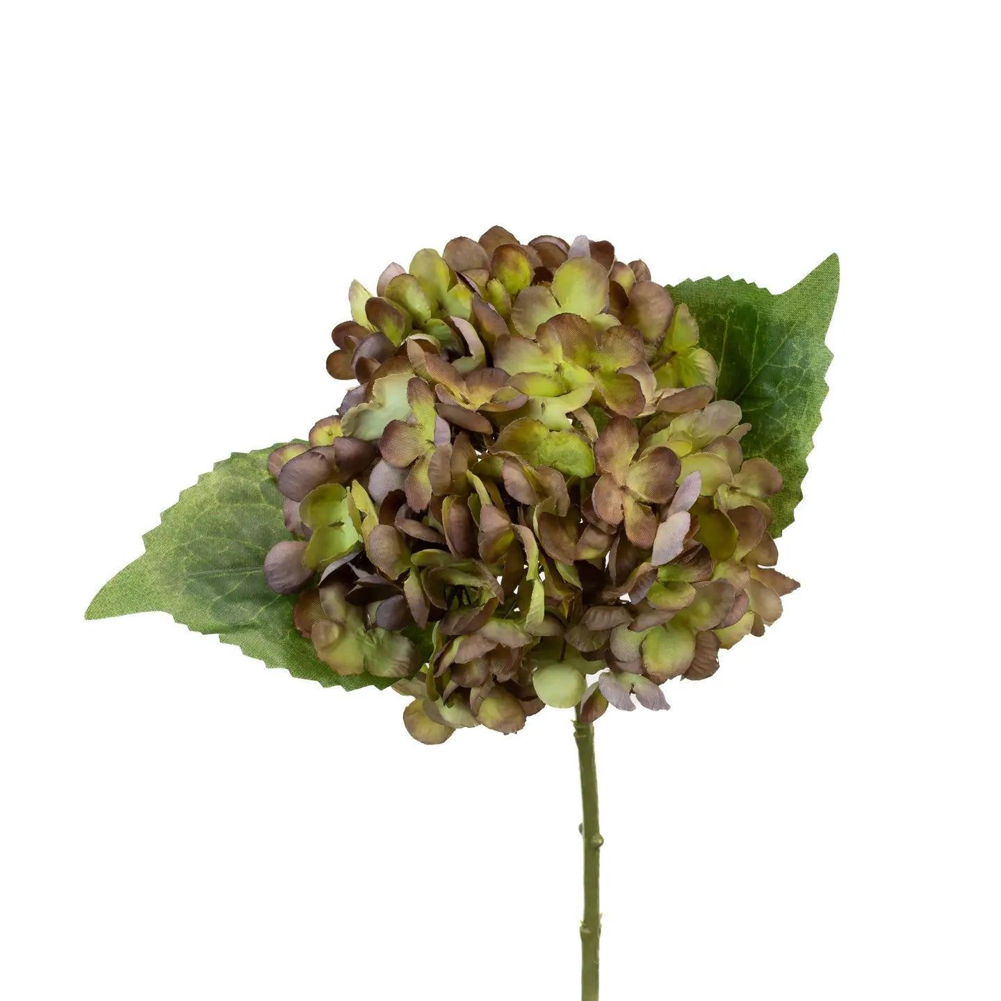 Faux Hydrangea 13in - Purple / Light Green