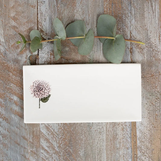 Bone China Soap Dish - Dahlia