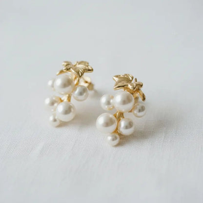 Drop Earrings - Chic Pearl and Gemstone