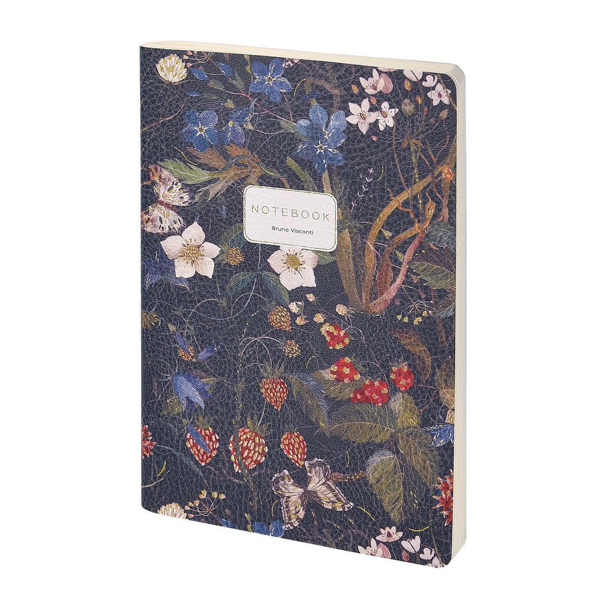 Vegan Leather Notebook 6x8 - Forest Flowers