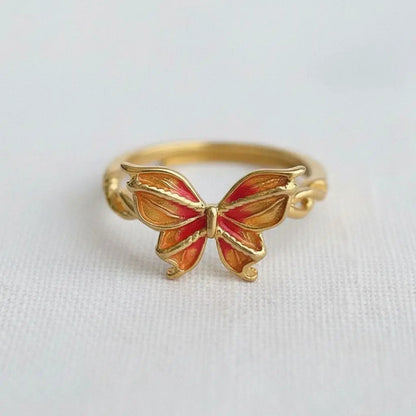 Adjustable Ring - Artistic Butterfly