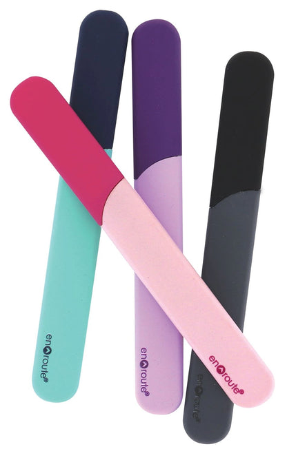En Route Glass Nail File - Pink