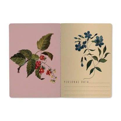 Notebook 8x6 - Forest Flowers On White