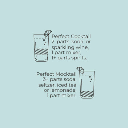 Cocktail and Mocktail Mixer 16oz - Strawberry & Rhubarb