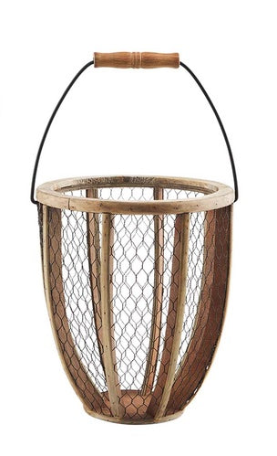 Lantern Wire Basket 11in