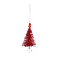 Christmas Ornament - Red Bottle Brush Tree