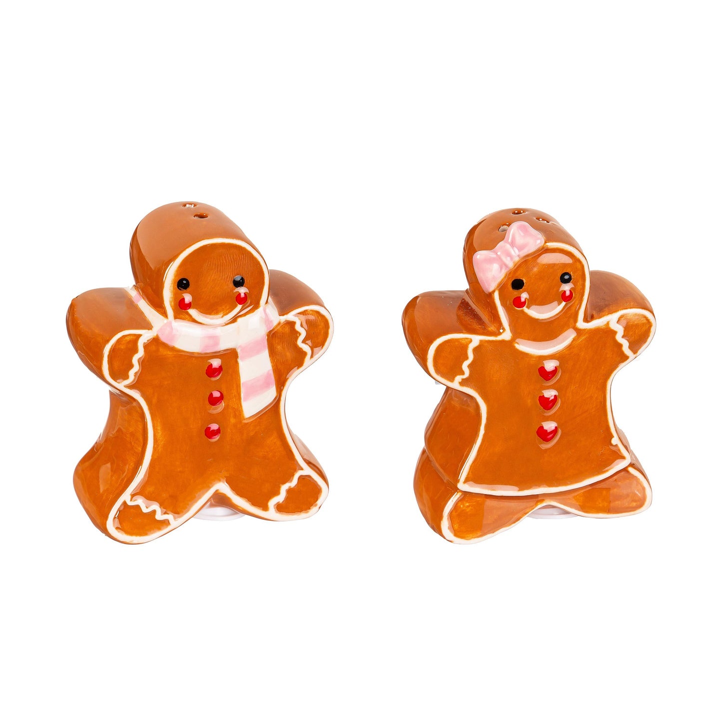 Ceramic Salt and Pepper Set - Gingerbread