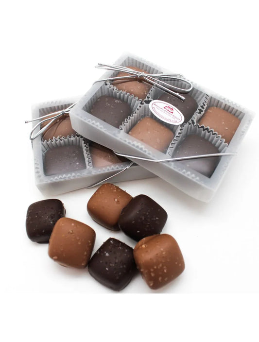 Sea Salt Chocolate Caramels - 6 Piece Box