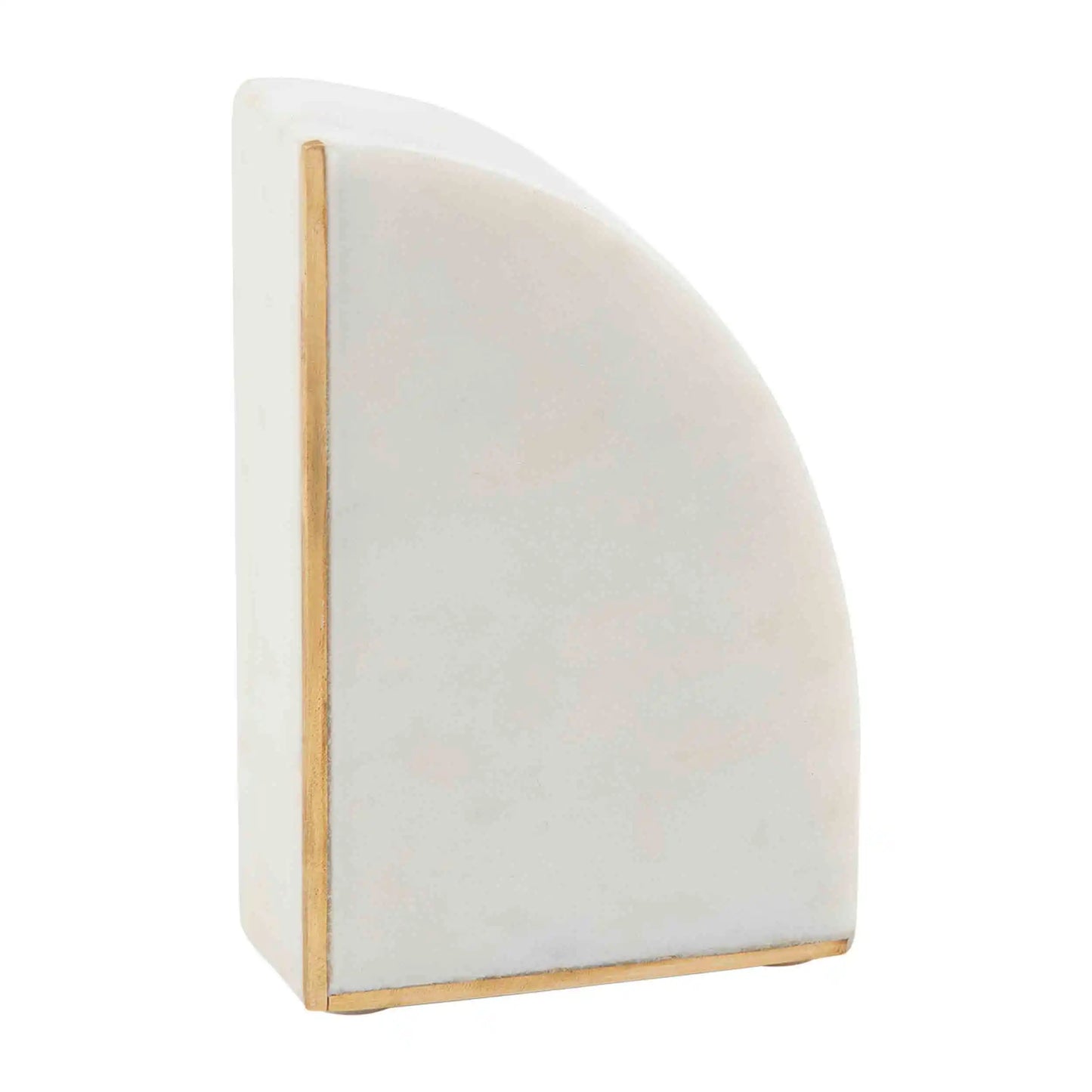 Marble Bookend - White