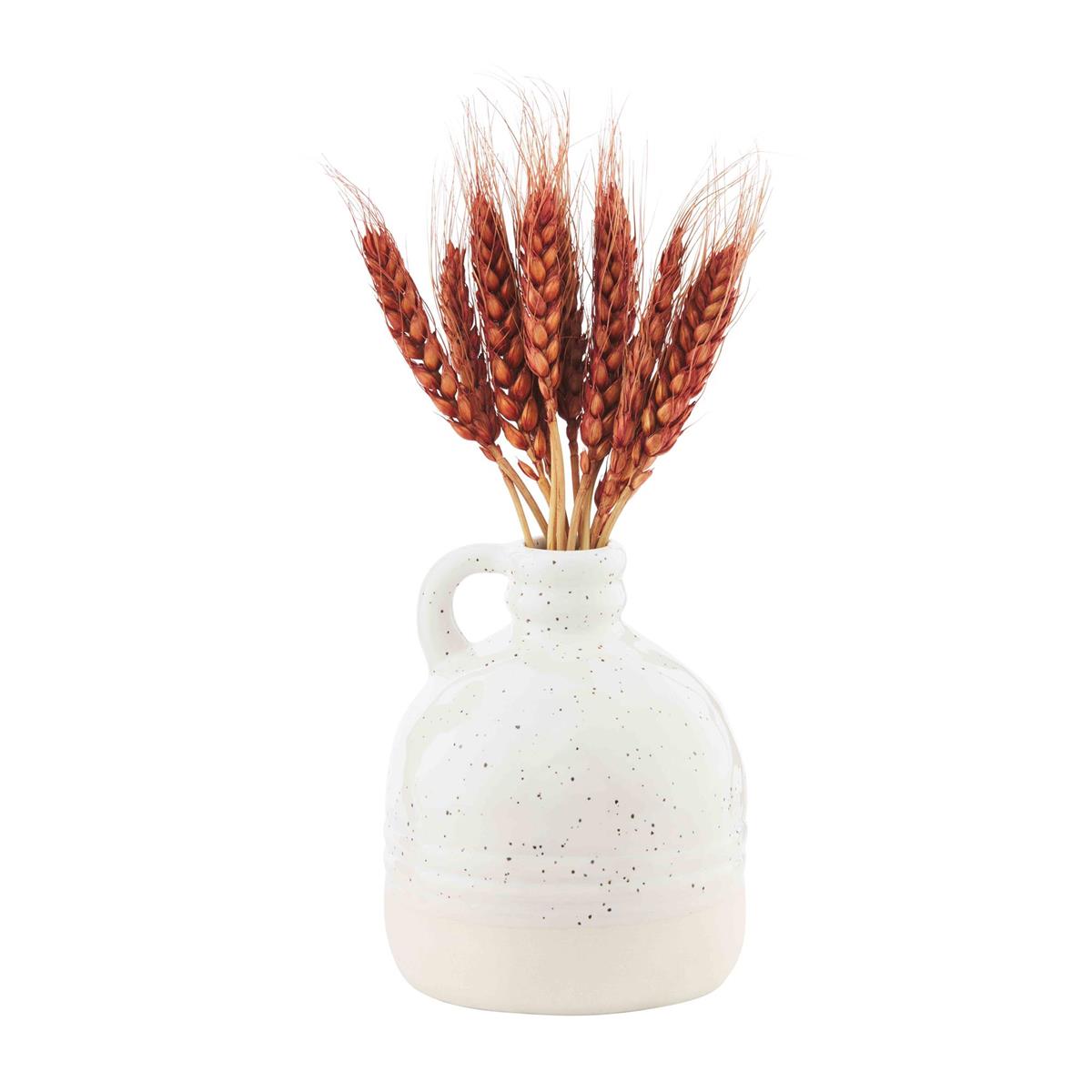Preserved Wheat in Vase - Red