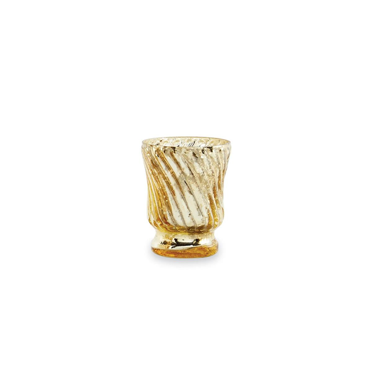 Mercury Votive - Gold With Lines