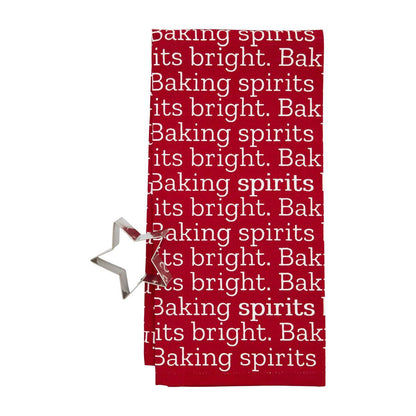 Towel & Cookie Cutter Set - Red Towel