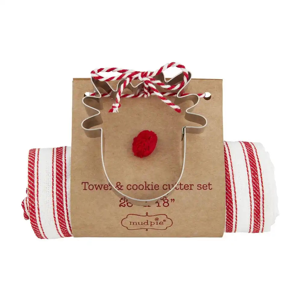 Towel & Cookie Cutter Set - Stripe Towel