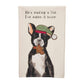Holiday Dog Tea Towel - Making