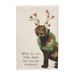 Holiday Dog Tea Towel - Reindeer