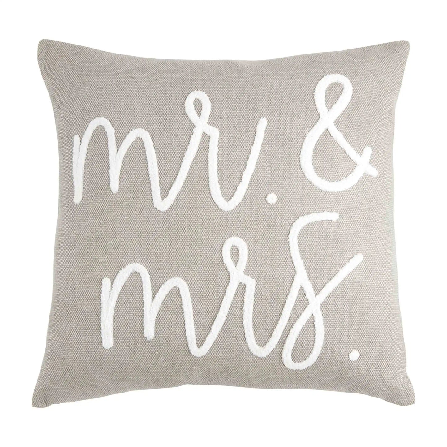 Boucle Throw Pillow 22" - Mr & Mrs