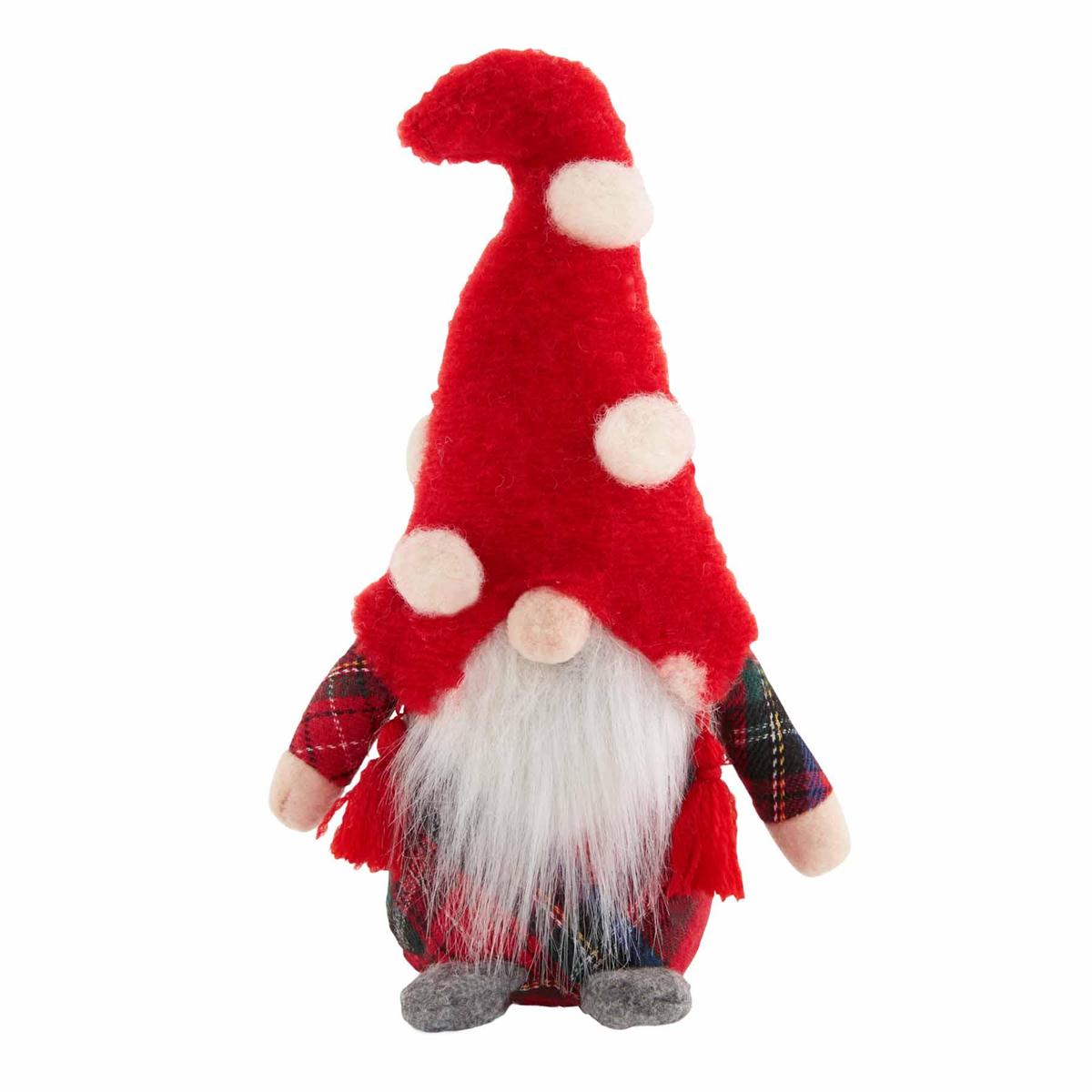 Christmas Gnome Sitter - Red Hat White Dots