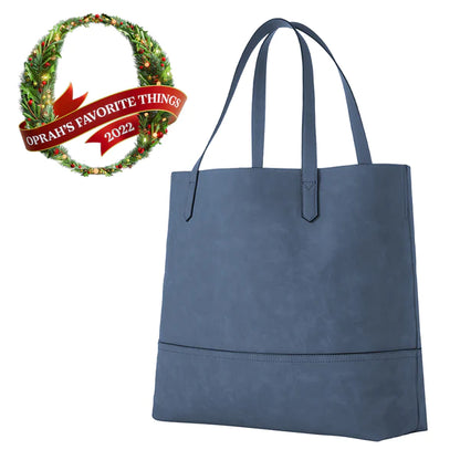 Taylor Tote - Navy Suede