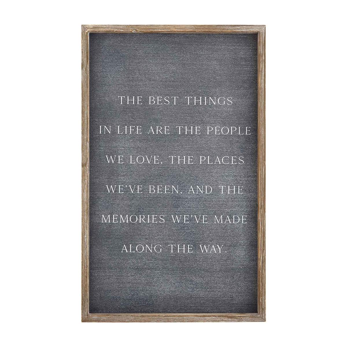 Wall Sign 24x15 - The Best Things