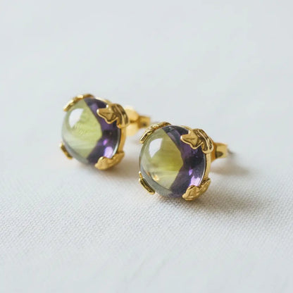 Stud Earrings - Vintage Inspired Aurora Geometric
