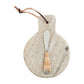 Marble Board Set - Circle Beige