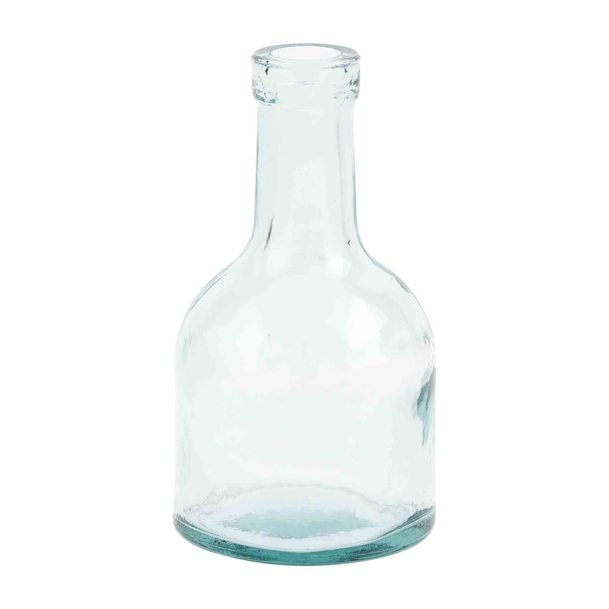 Short Bottle Vases - Clear
