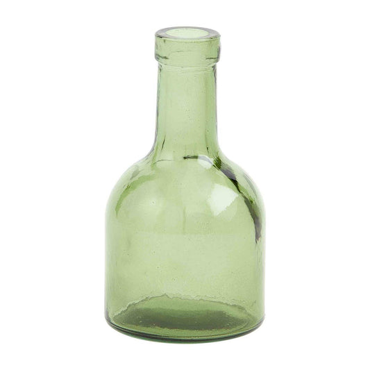 Short Bottle Vase - Green