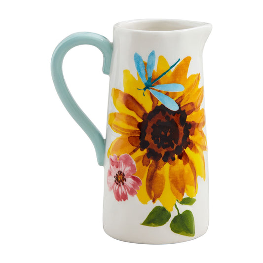 Floral Pitcher Bud Vase - Large