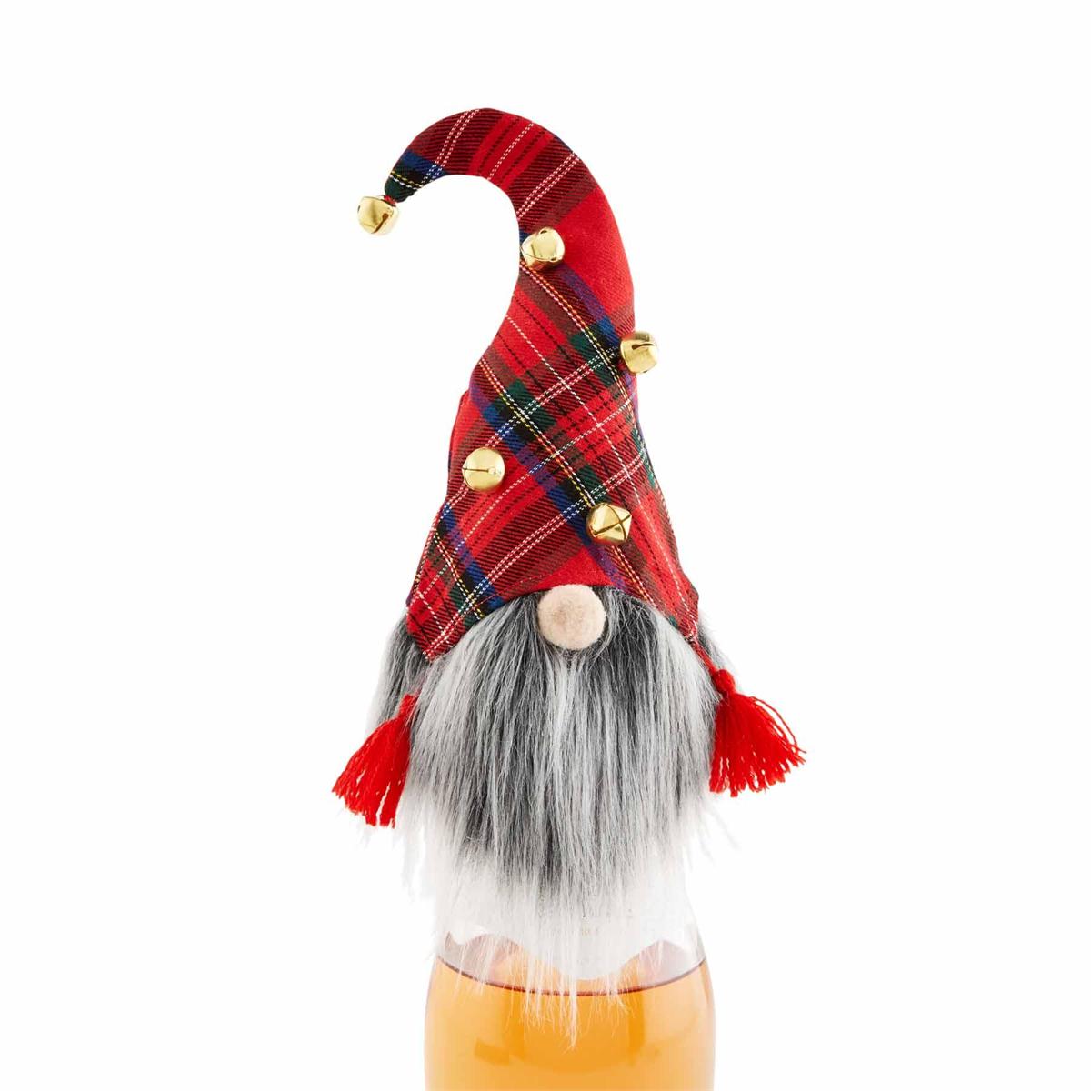 Bottle Cover - Red Gnome