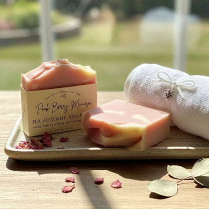 Vegan Cold Process Soap - Pink Berry Mimosa