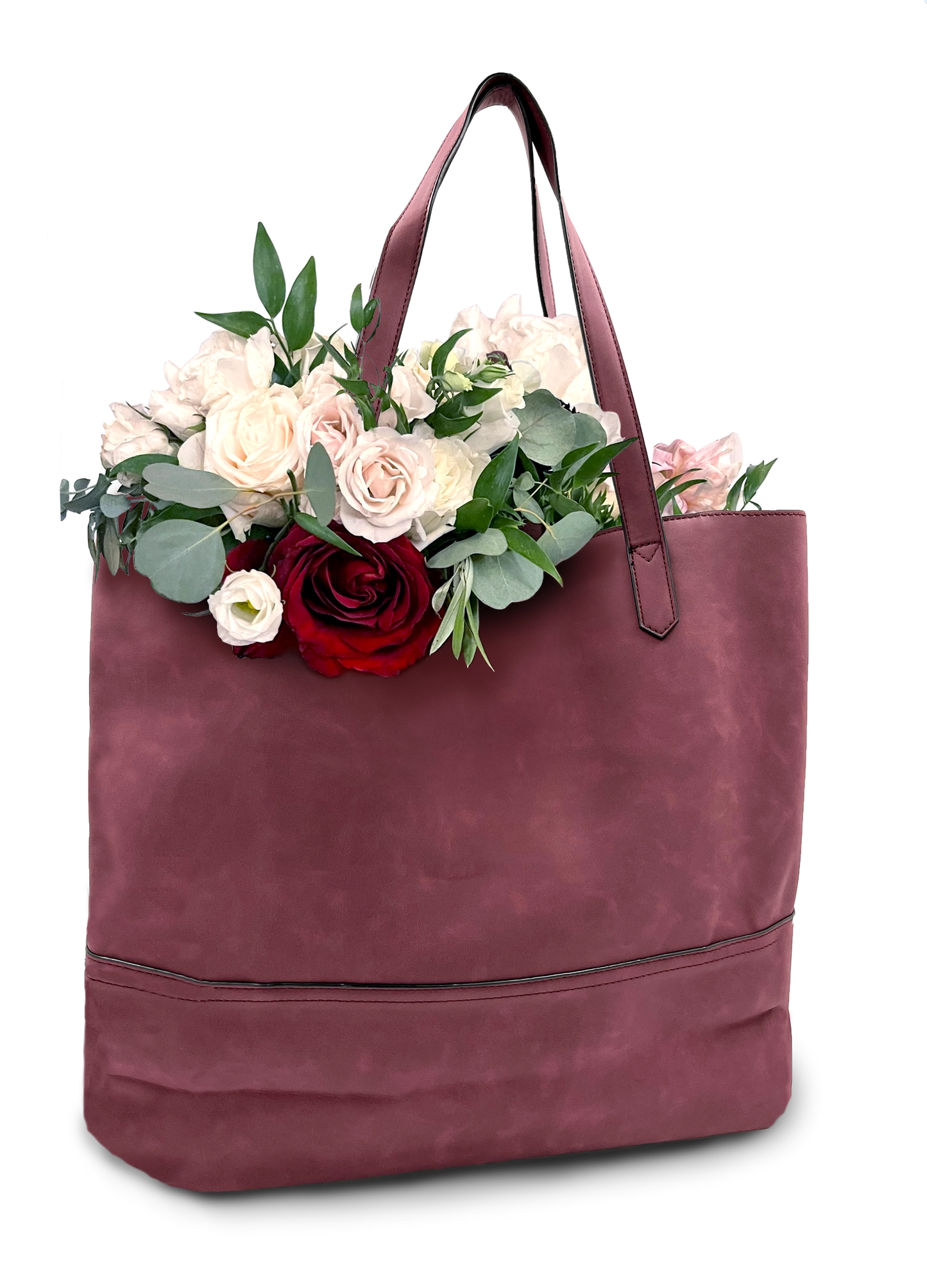 Taylor Tote - Merlot Suede