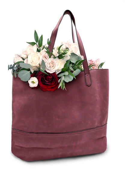 Taylor Tote - Merlot Suede