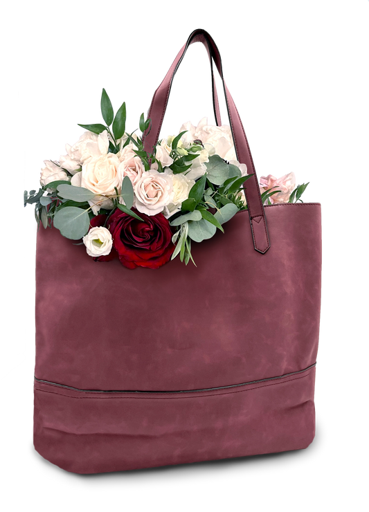 Taylor Tote - Merlot Suede