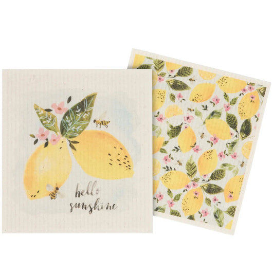 Swedish Dishcloth Set - Lemons