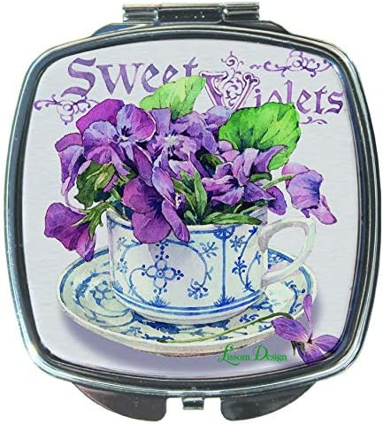 Compact Mirror - Sweet Violets