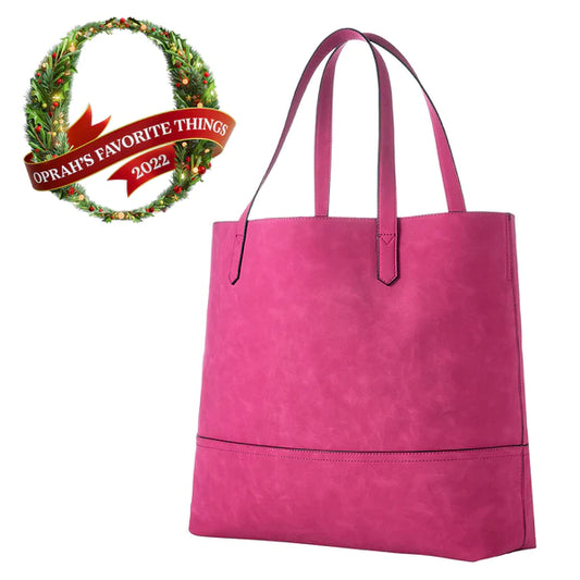 Taylor Tote - Pink Suede