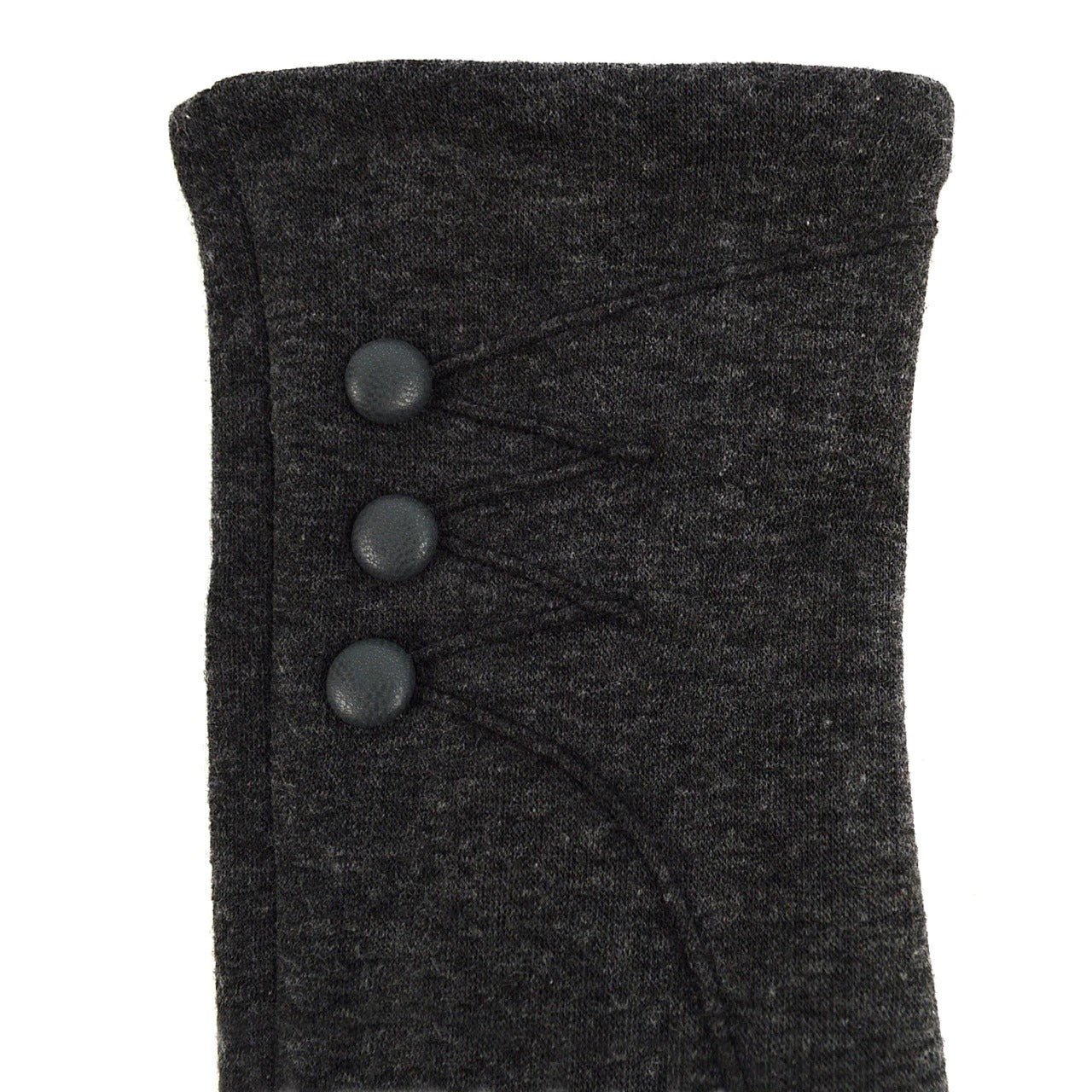 Woman's Winter Gloves - Dark Navy W Buttons (LG)