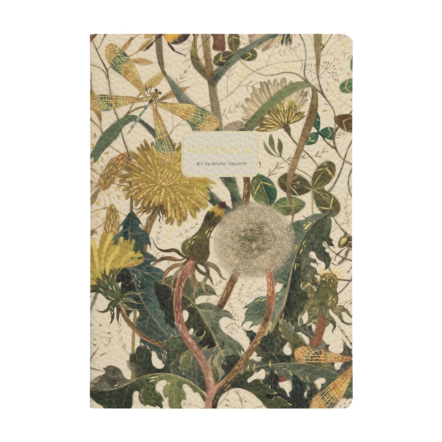 Vegan Leather Notebook 6x8 - Summer Greens