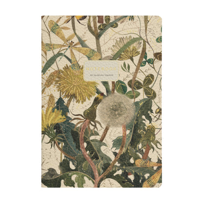 Vegan Leather Notebook 6x8 - Summer Greens