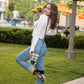 Harper Crossbody View - Blue Tweed