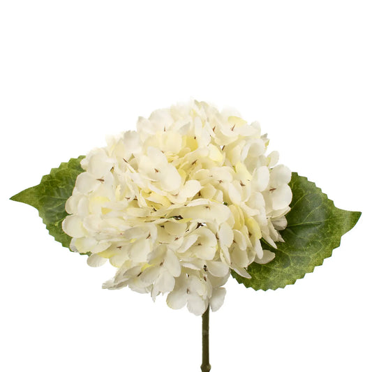 Faux Hydrangea 13in - Cream