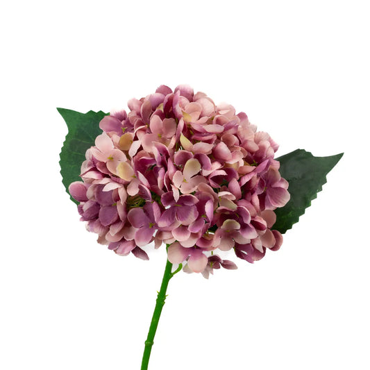 Faux Hydrangea 13in - Mauve